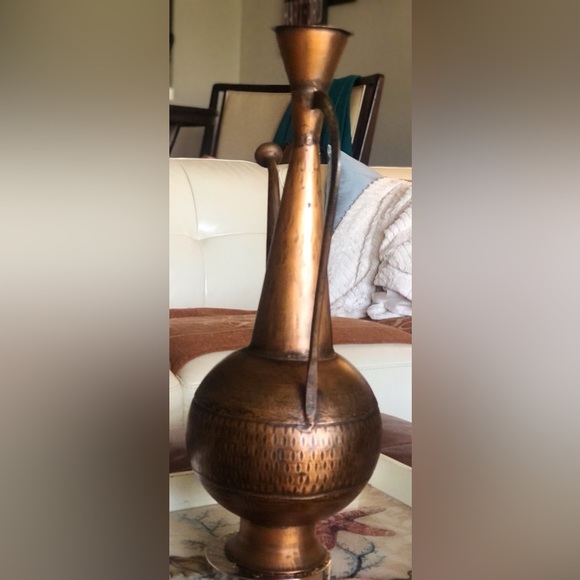 VTG Solid Brass Pot/Vase - Picture 2 of 4